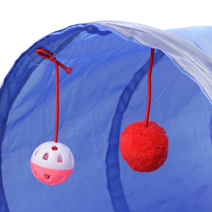 Pet supplies cat ring paper two-way tunnel can accommodate folding cat channel