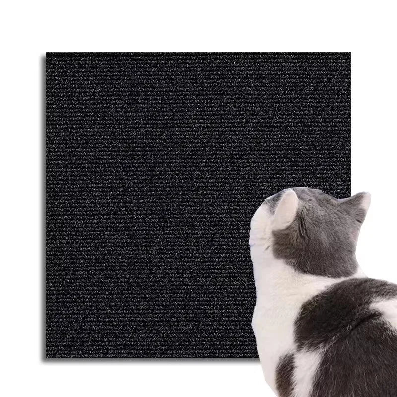 Self Adhesive Cat Scratcher Mat Wall Mount No Shedding Vertical Climbing Pad Anti Scratch Sofa Carpet Furniture Protector
