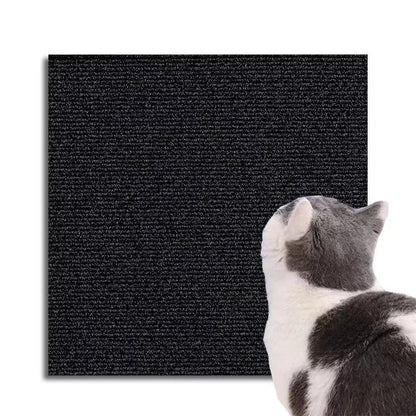 Self Adhesive Cat Scratcher Mat Wall Mount No Shedding Vertical Climbing Pad Anti Scratch Sofa Carpet Furniture Protector