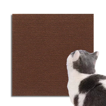 Self Adhesive Cat Scratcher Mat Wall Mount No Shedding Vertical Climbing Pad Anti Scratch Sofa Carpet Furniture Protector