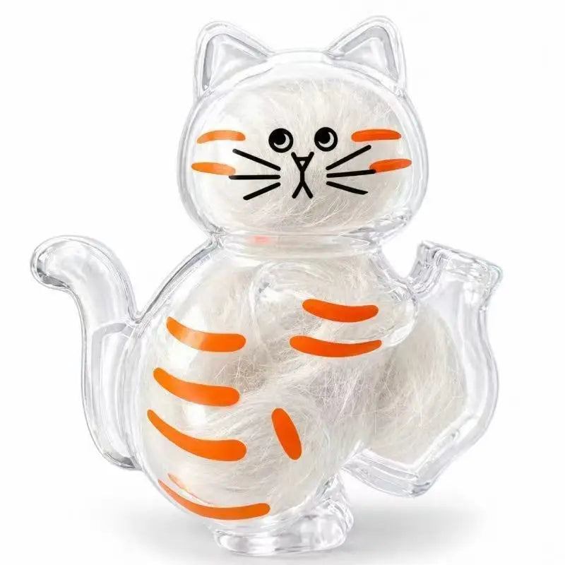 Fridge Magnet Cat Hair Keepsake Clear Storage Box Pet Fur Whiskers Memorial Cute Kitty Transparent Container Pet Lover Souvenir