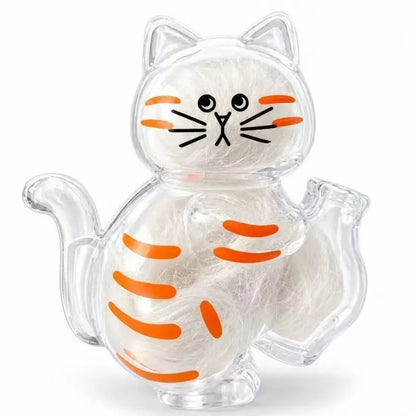 Fridge Magnet Cat Hair Keepsake Clear Storage Box Pet Fur Whiskers Memorial Cute Kitty Transparent Container Pet Lover Souvenir