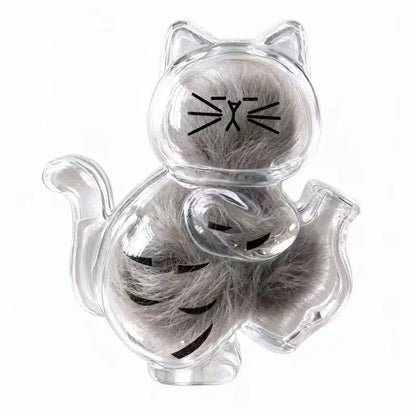 Fridge Magnet Cat Hair Keepsake Clear Storage Box Pet Fur Whiskers Memorial Cute Kitty Transparent Container Pet Lover Souvenir