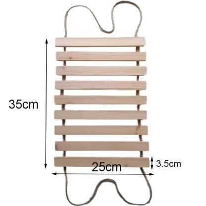 Toys Wall-mounted Activity Cat Wood Sisal Scratcher Climber Furniture Cat Bridge Rope Steps Kitten Ladder Kitten Post Wall