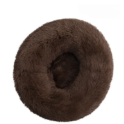 Dog House Cat House Plush Round Pet House Dog Bed Winter Dog Mat Pet Bed Pet Supplies