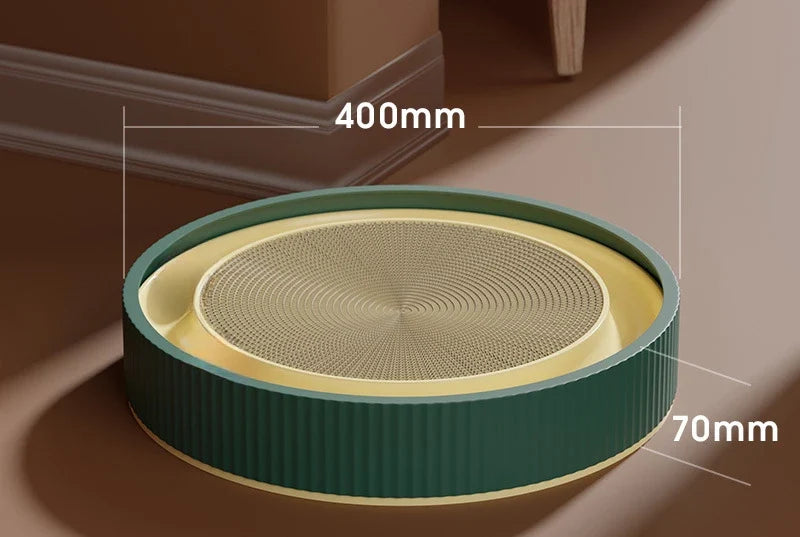 Corrugated Paper Cat Scratch Board Cat Toy with Ball Wear-resistant and Shavings Resistant Cat Turntable Grinding Claws Pet Toys