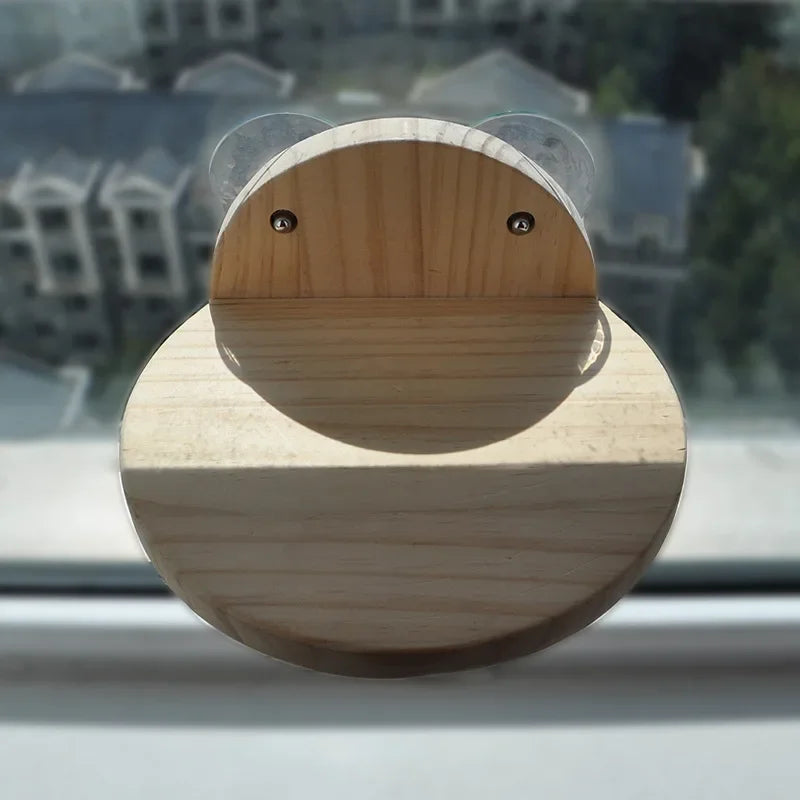 Wooden Sucker Cat Climbing Frame Scratching Post Strong and Durable Wall Hanging Cat's Nest Bed Frame Pet Furniture Products