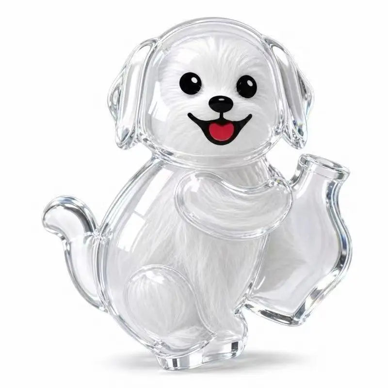 Fridge Magnet Cat Hair Keepsake Clear Storage Box Pet Fur Whiskers Memorial Cute Kitty Transparent Container Pet Lover Souvenir
