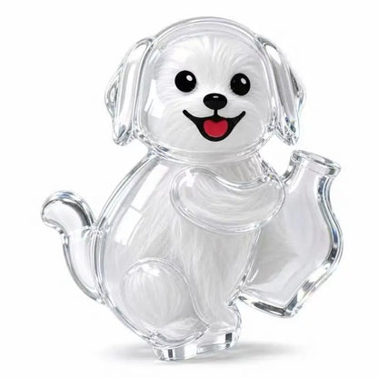 Fridge Magnet Cat Hair Keepsake Clear Storage Box Pet Fur Whiskers Memorial Cute Kitty Transparent Container Pet Lover Souvenir