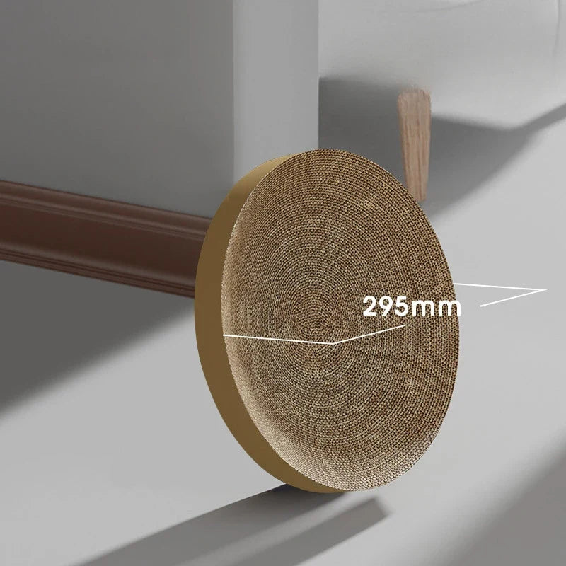 Corrugated Paper Cat Scratch Board Cat Toy with Ball Wear-resistant and Shavings Resistant Cat Turntable Grinding Claws Pet Toys
